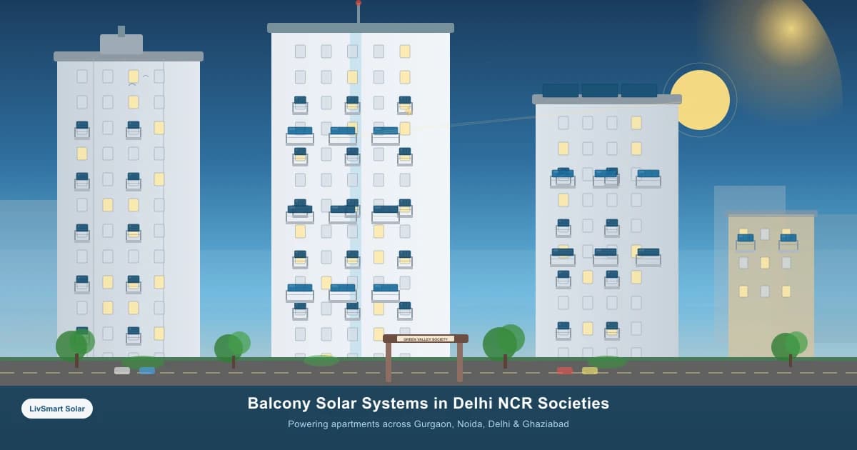 Balcony Solar Systems in Delhi NCR: The Complete 2026 Guide for Apartment Owners