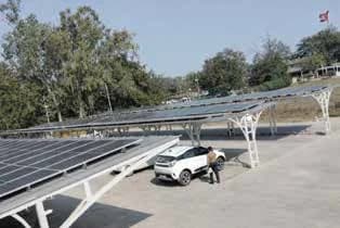 Solar Carport with Integrated EV Charging